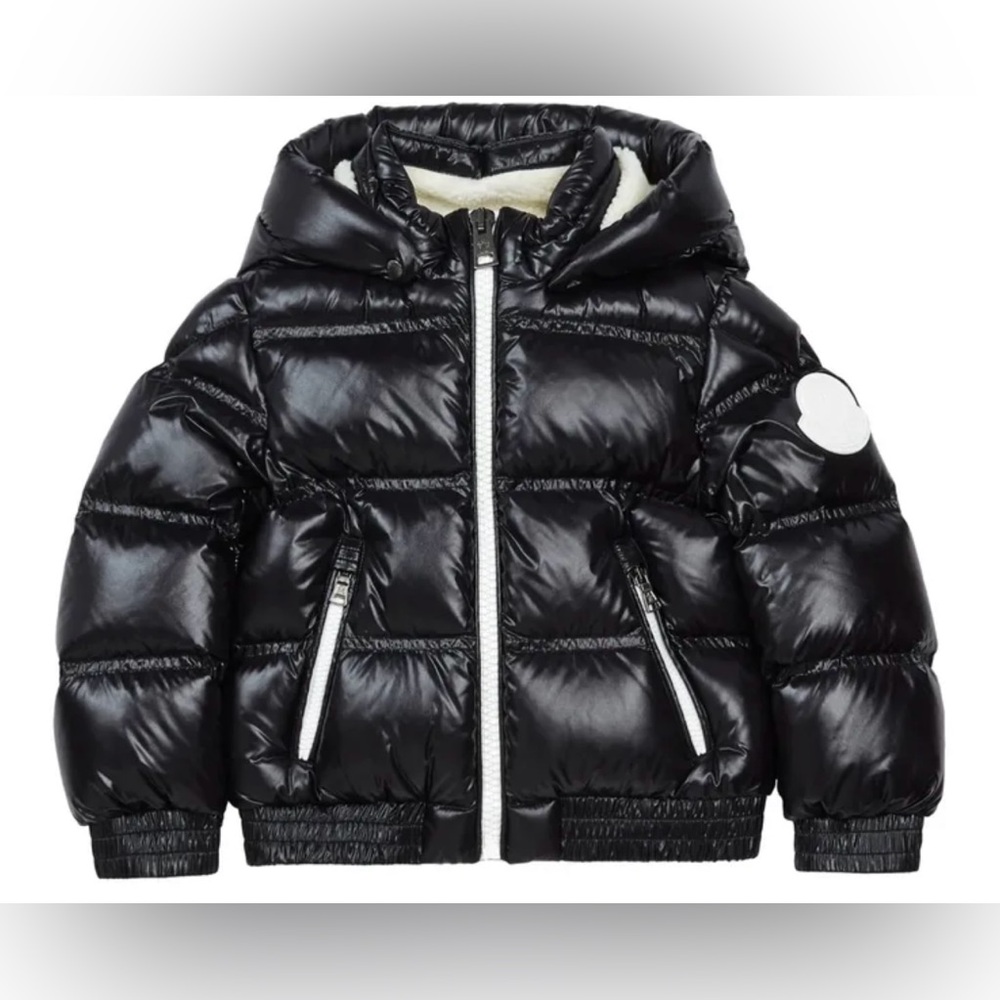 MONCLER Jr. Citisio down black jacket with removable hoody